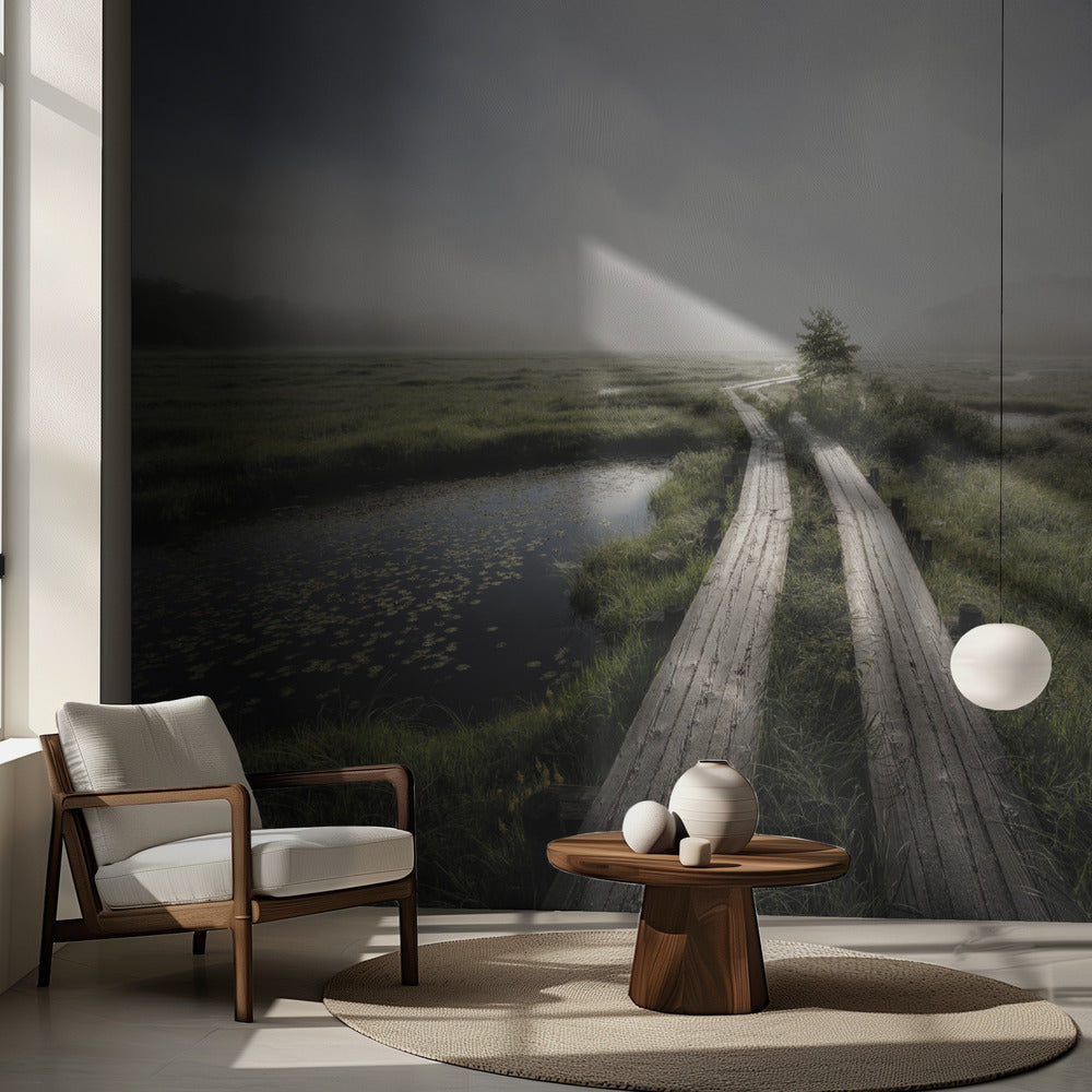 Nel mondo nebbioso | Carta da Parati Fotografica