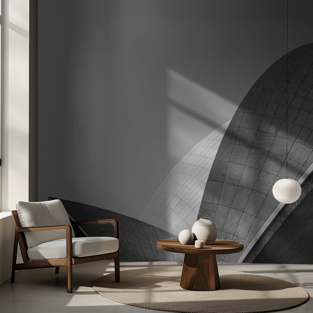 Świątynia Lotosu .. skala szarości | Fototapeta