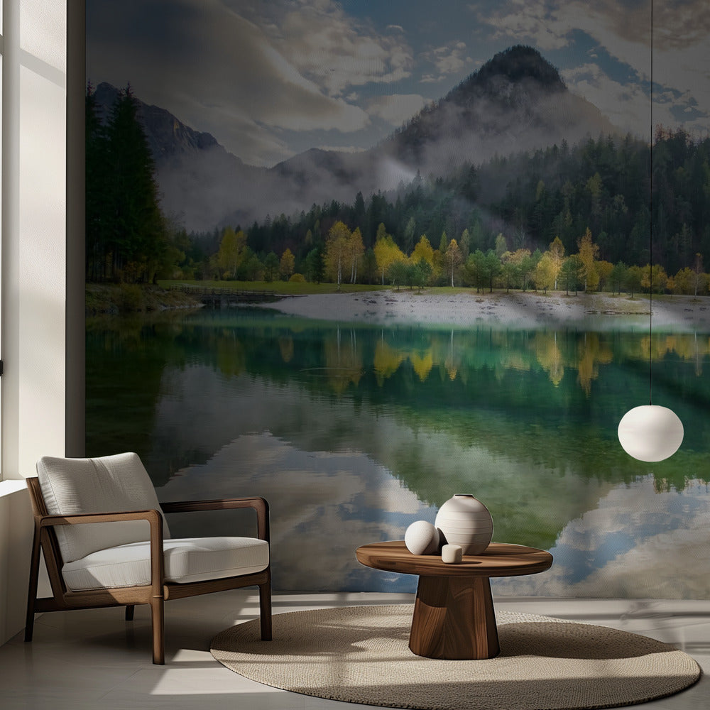 Jasna-järvi sadekuurokuuron jälkeen | Valokuvatapetit