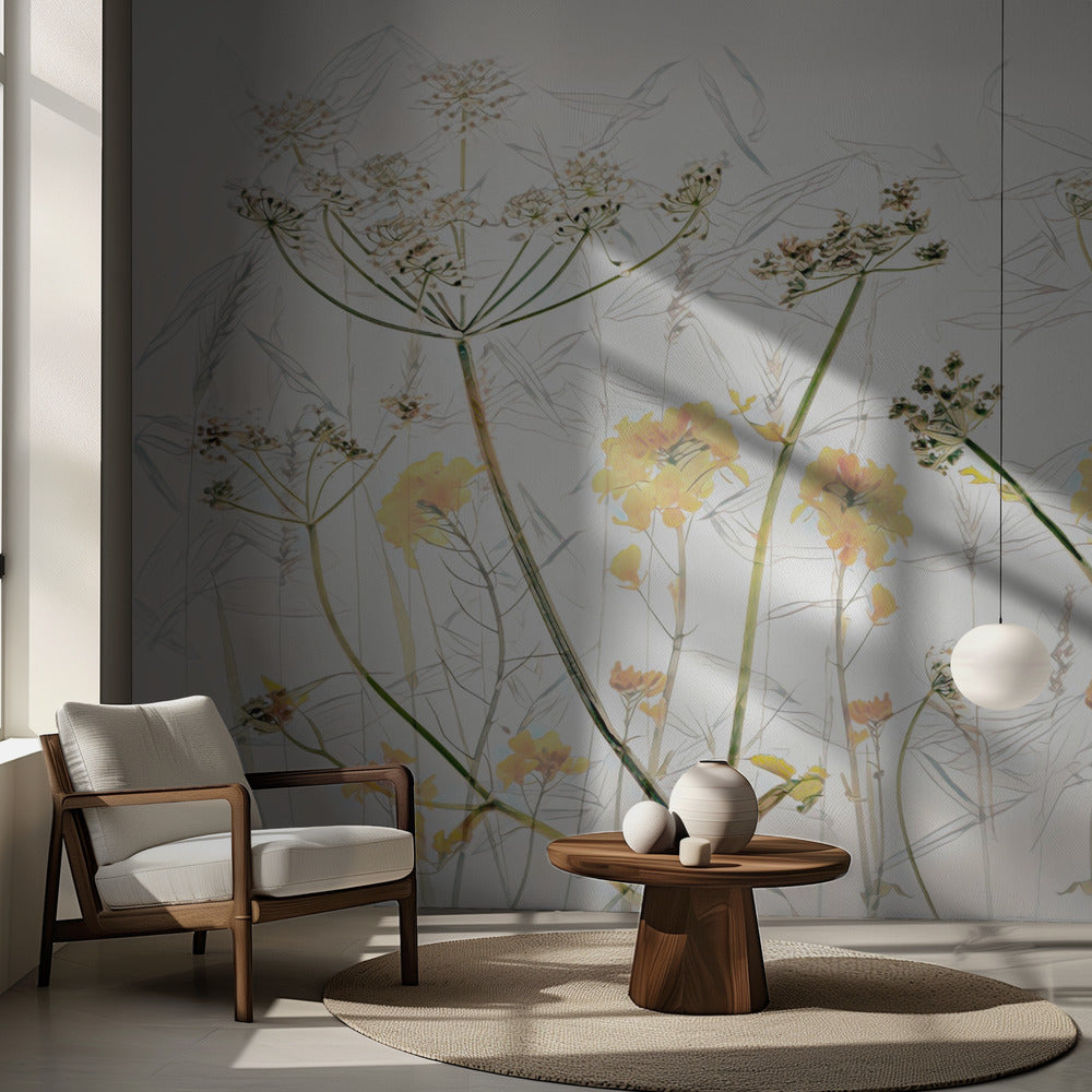 Arte de flores de primavera | Papel Pintado Fotográfico