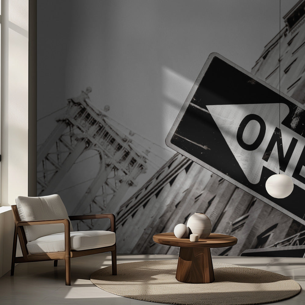 Manhattan Bridge, Einbahnstraße | Fototapeten