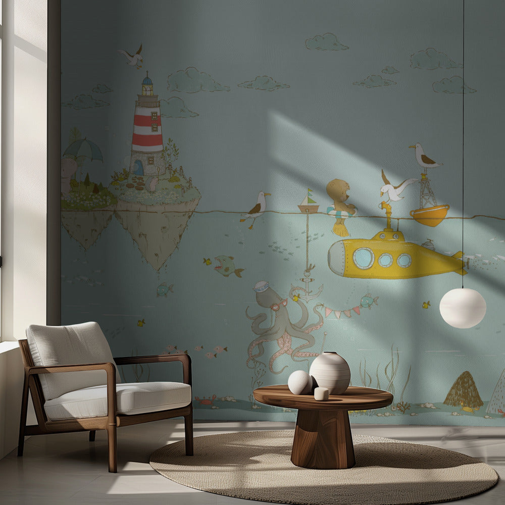 Gul ubåd | Fototapeter