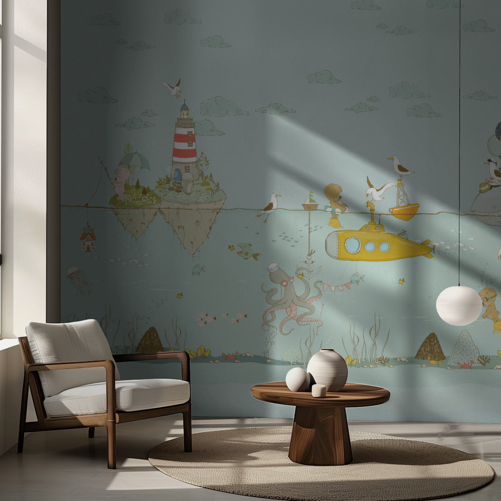 Submarino amarillo | Papel Pintado Fotográfico