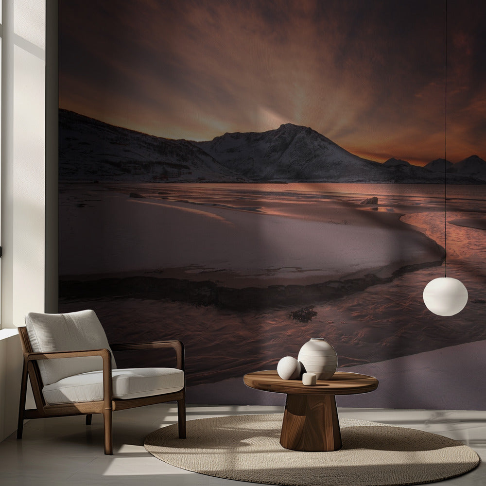 Kultainen auringonlasku | Valokuvatapetit