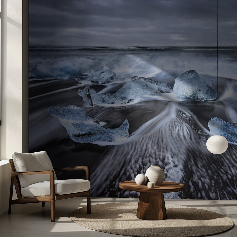 Diamantes azules | Papel Pintado Fotográfico