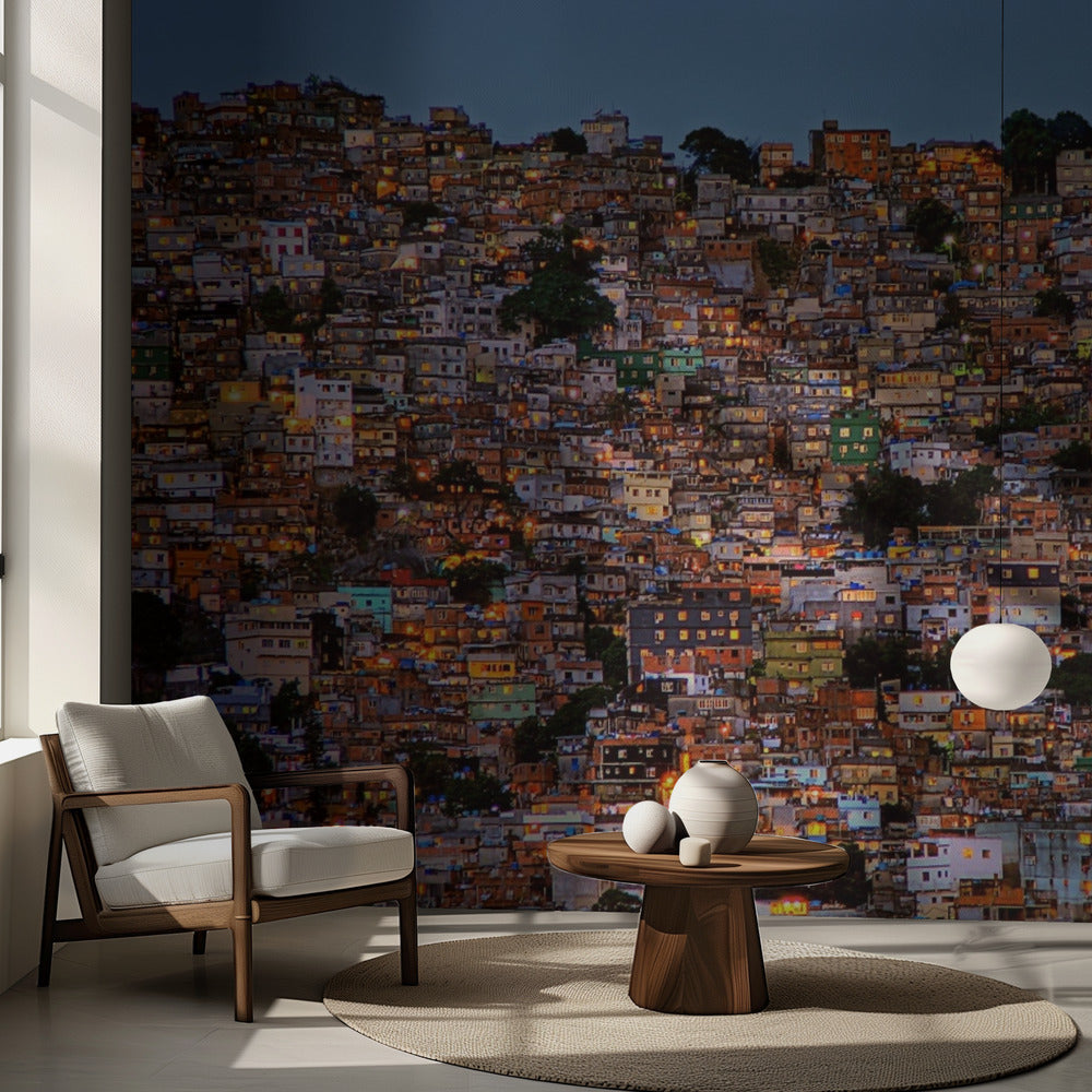 Pimeys Rocinha Favelassa | Valokuvatapetit