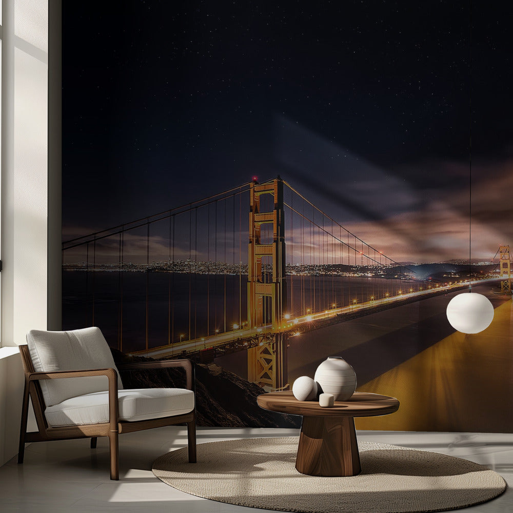 Golden Gate to Stars | Wallpaper