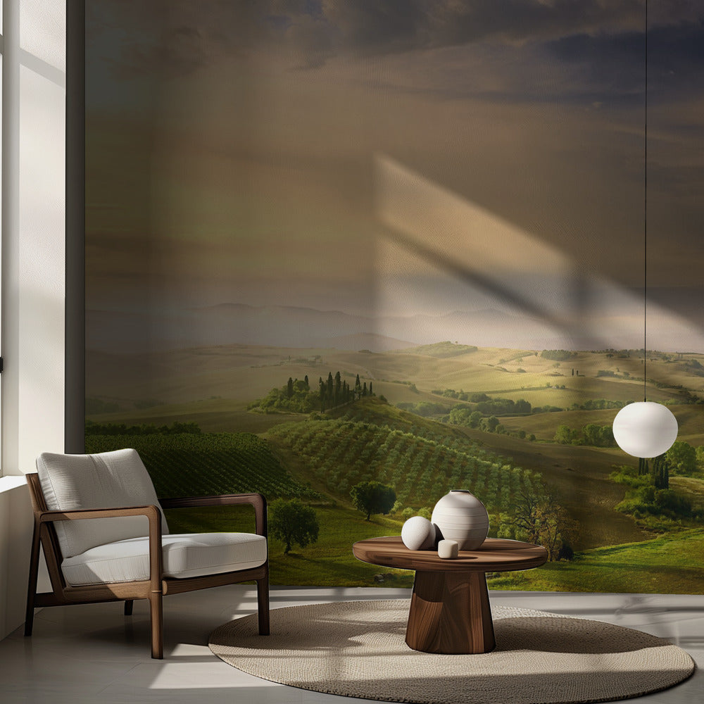 Lever de soleil du Podere Belvedere | Papier Peint Photo