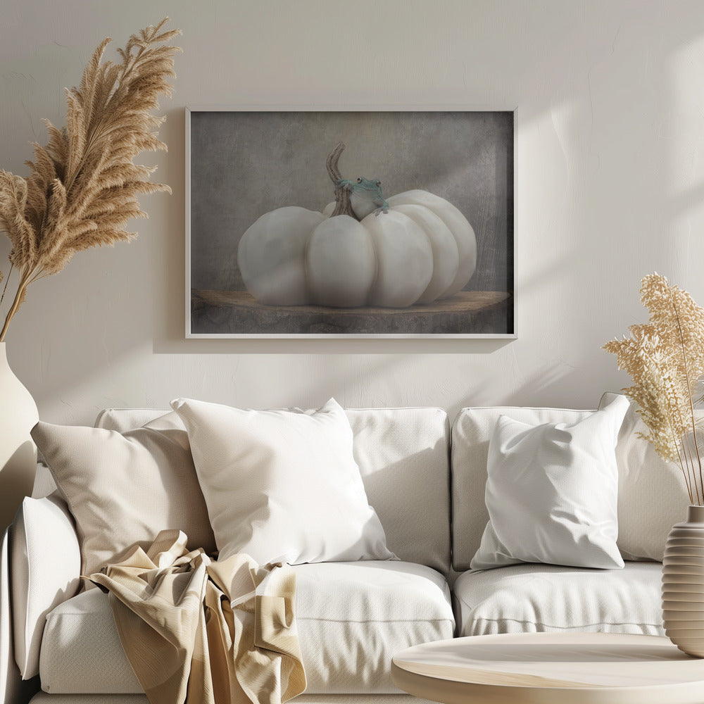 Herbstsaison mit Bleu | Poster - Kunstdruck