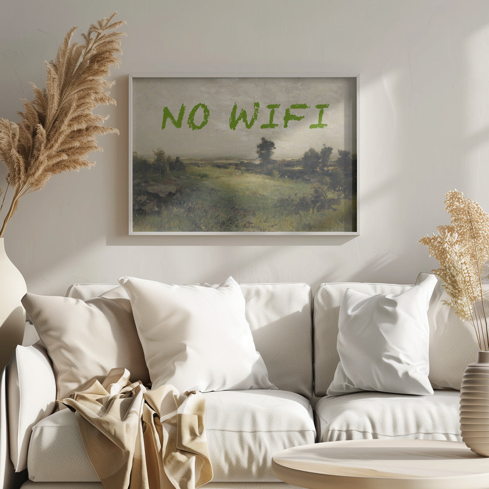 Kein WLAN / Ölgemälde Landschaft | Poster