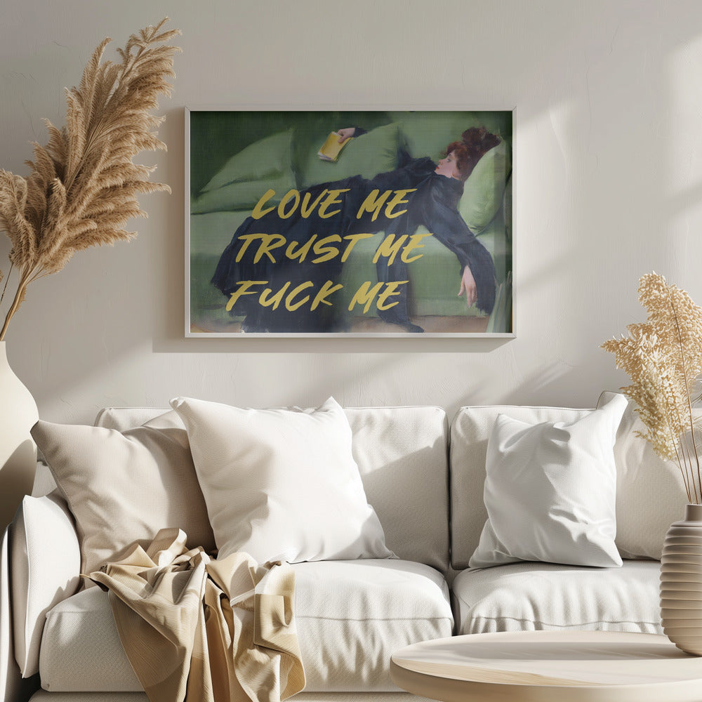 Liebe mich, vertrau mir, fick mich / Gelbe Version | Poster