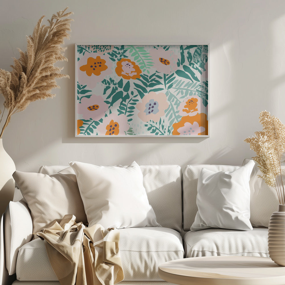 Botanisches Dopaminmuster | Poster