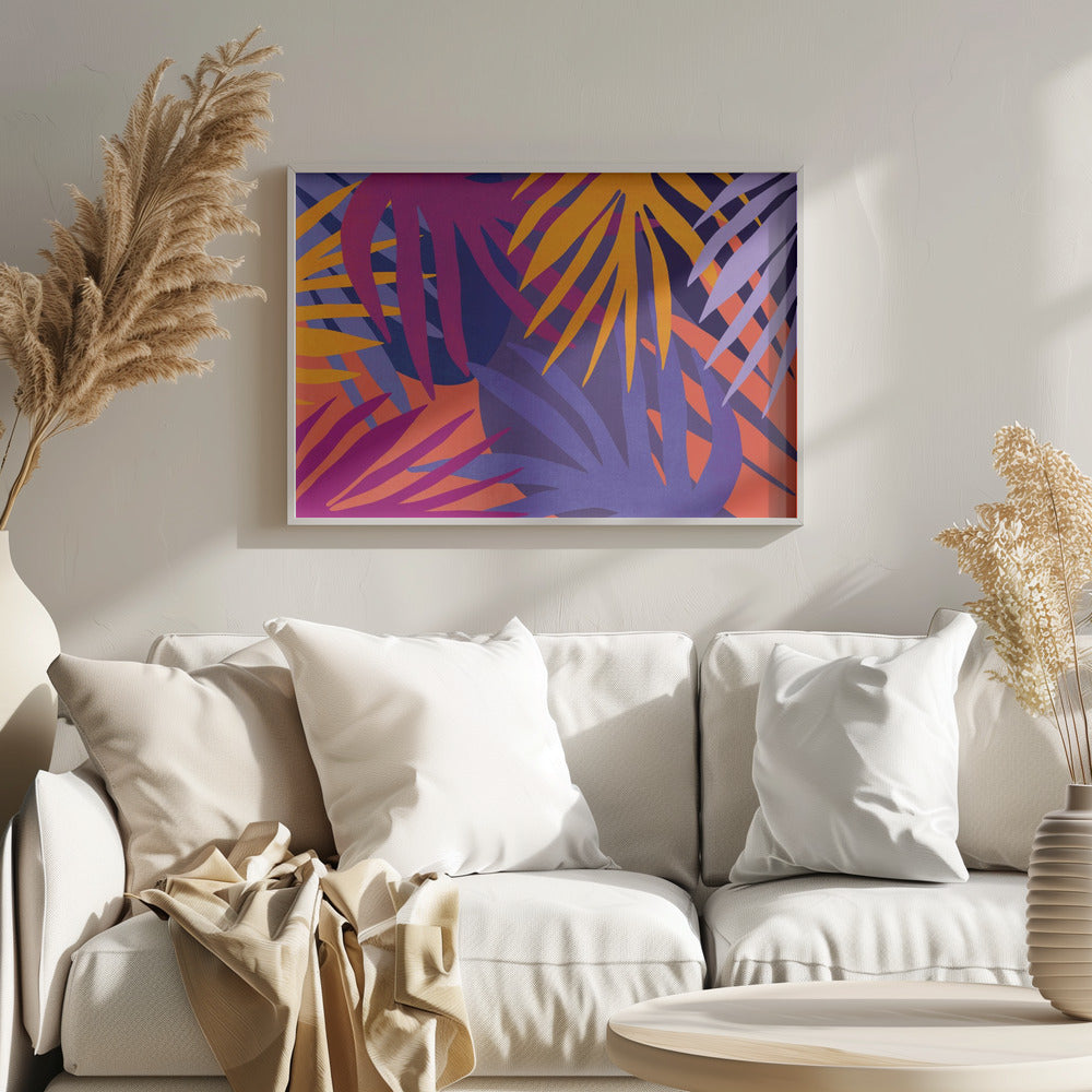 Vibrant Jungle Leaves | Poster