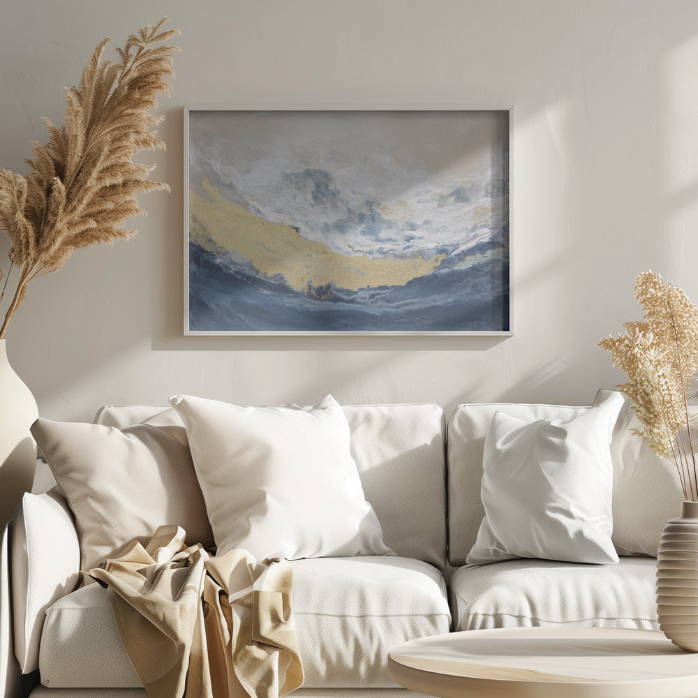Golden Horizon Wave | Poster