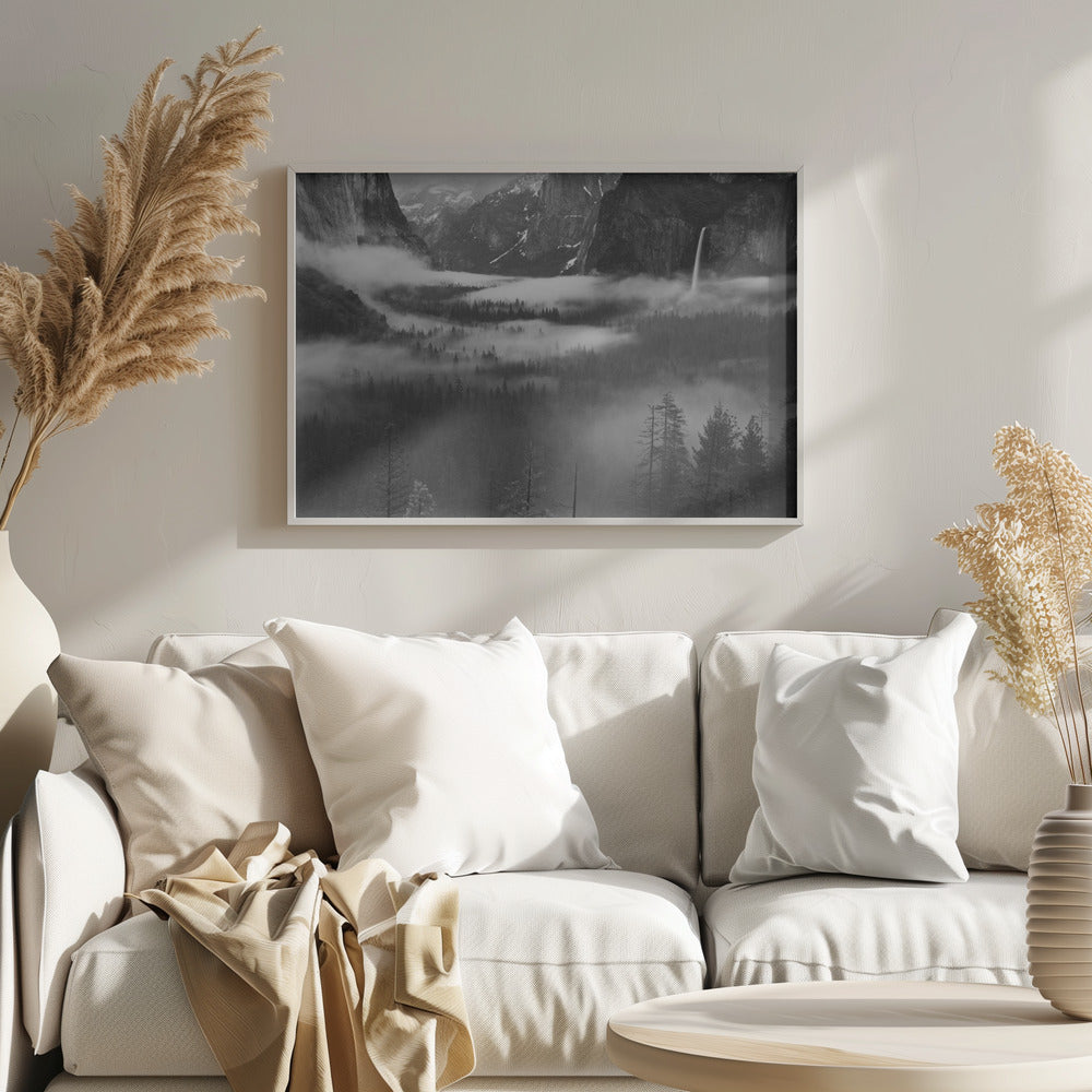 Fog Floating In Yosemite Valley | Poster