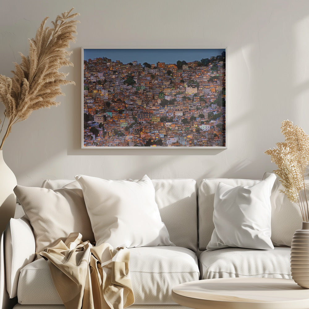 Nightfall in the Favela da Rocinha | Poster
