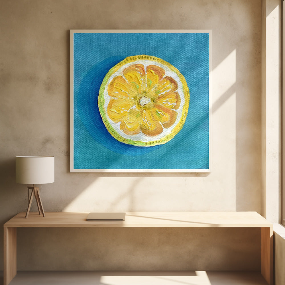 Zitronenscheibe | Poster - Kunstdruck