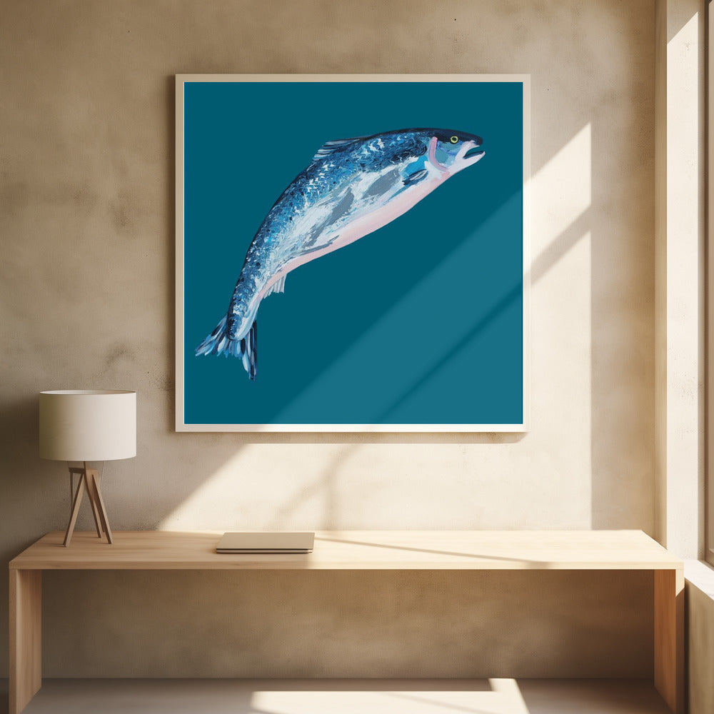 Springender Lachs | Poster