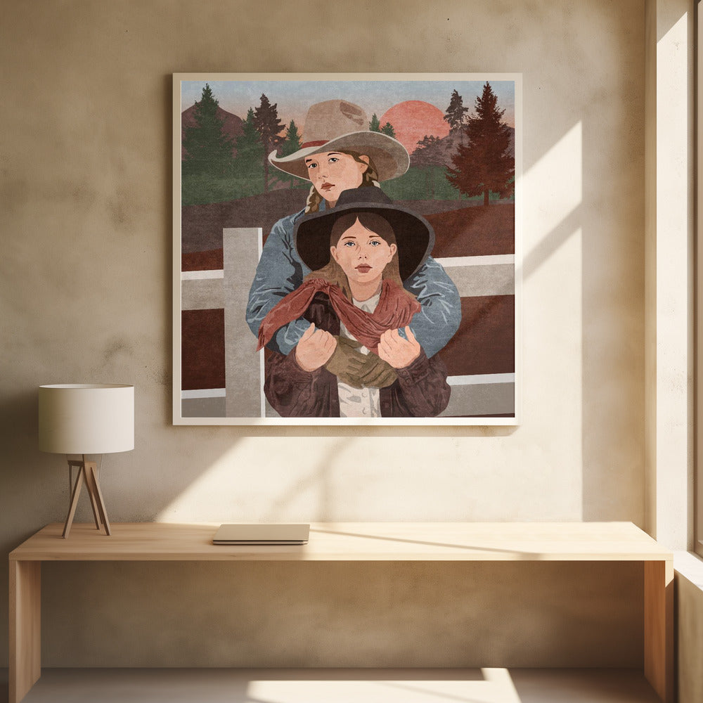 Westliche Schwestern | Poster - Kunstdruck
