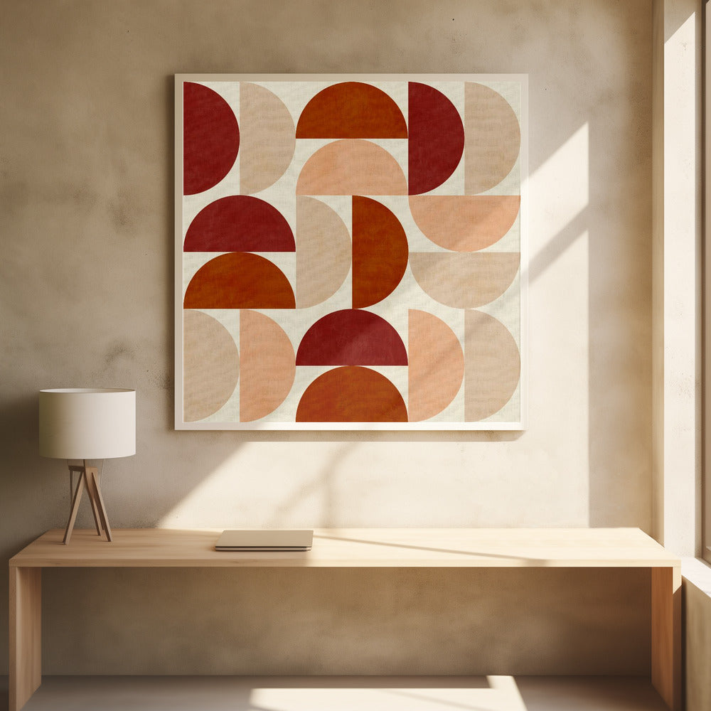 Herbst Mitte des Jahrhunderts Erdfarben 6 | Poster