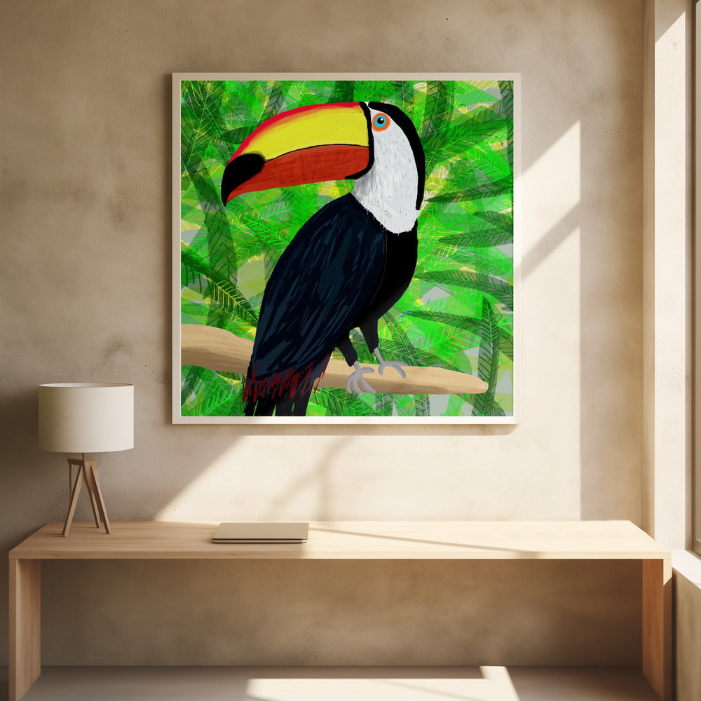 Toucan Tropical Bird by Artist Carla Daly | Poster