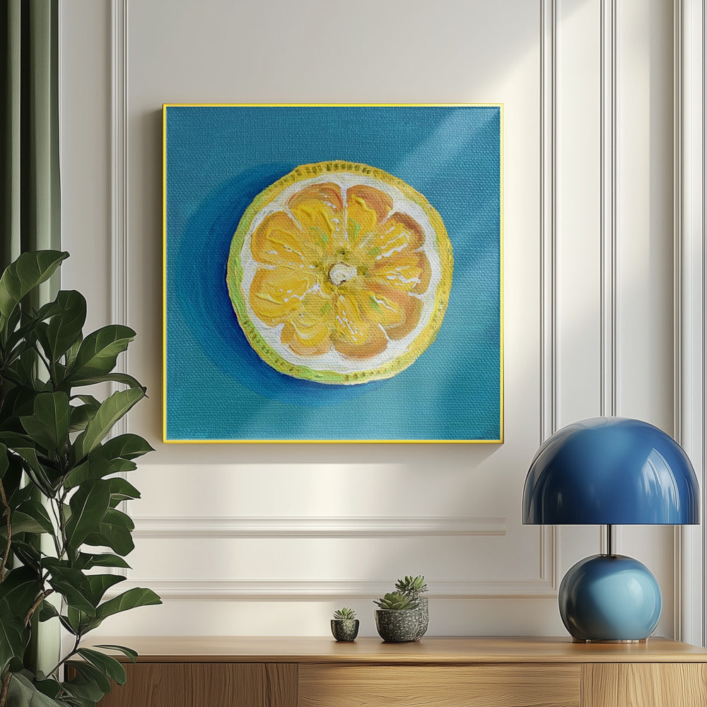 Zitronenscheibe | Poster - Kunstdruck