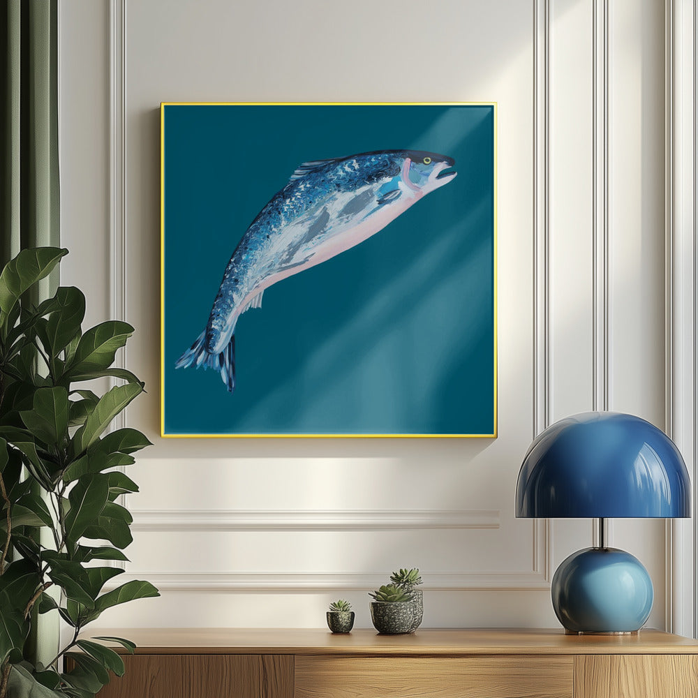Springender Lachs | Poster