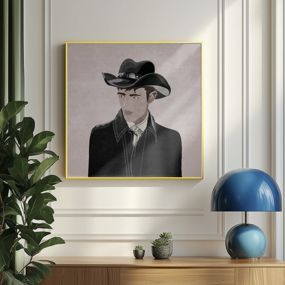 Sanfter Cowboy | Poster - Kunstdruck