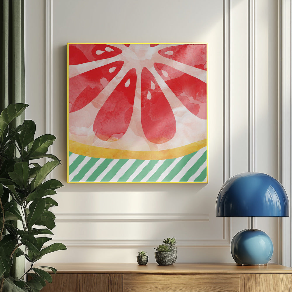 Punainen greippi | Julisteet - Taidevedokset