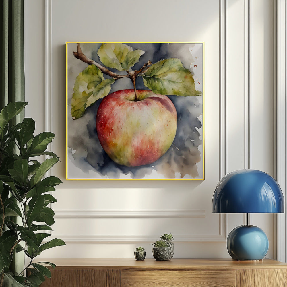Apfel, Aquarell | Poster - Kunstdruck