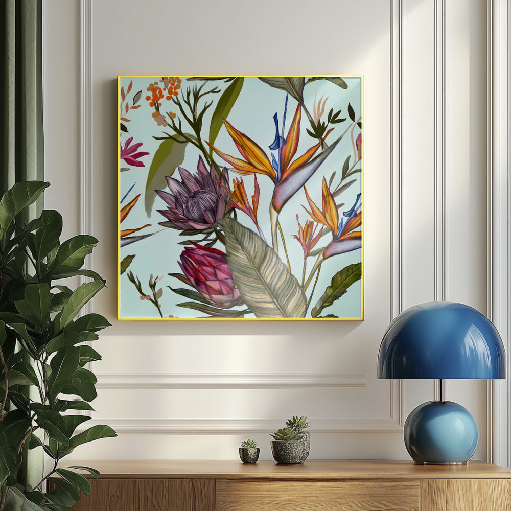 Proteas and Iris | Poster