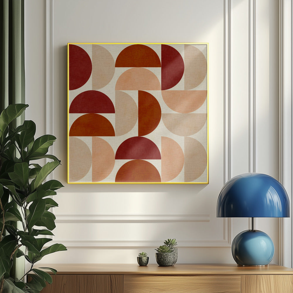 Herbst Mitte des Jahrhunderts Erdfarben 6 | Poster