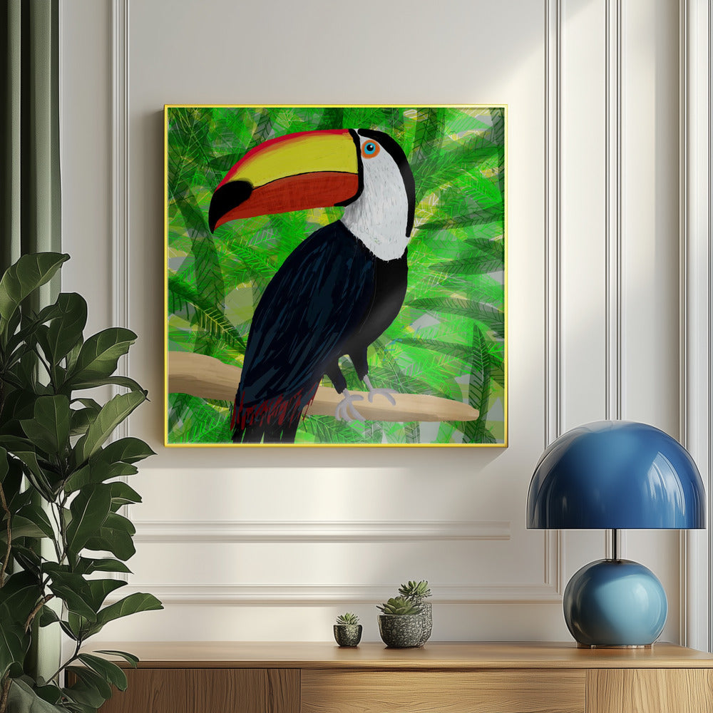 Toucan Tropical Bird by Artist Carla Daly | Poster