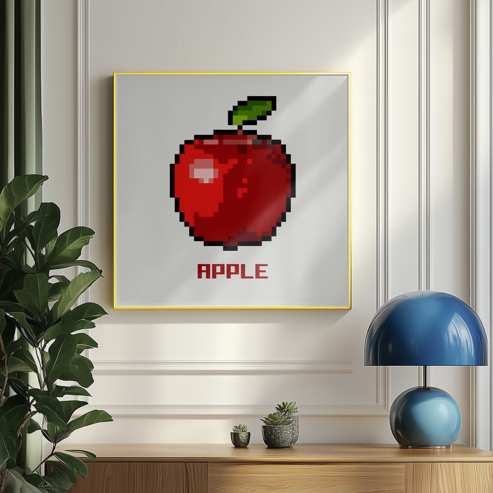 Pixelfrucht - Apfel | Poster