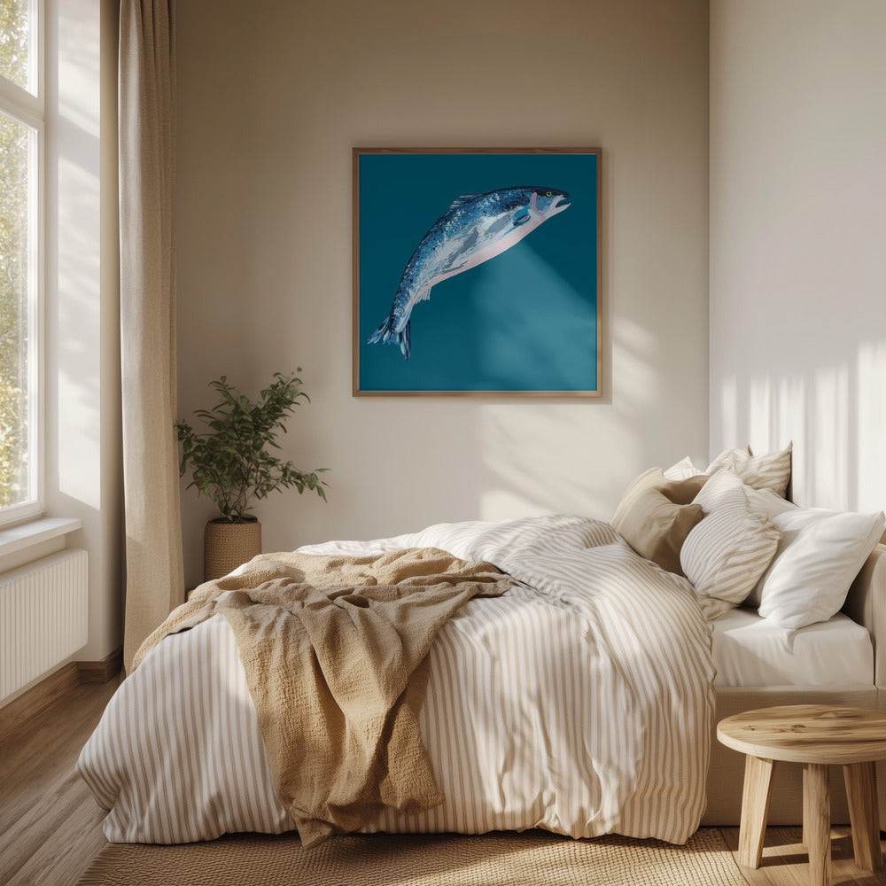 Springender Lachs | Poster