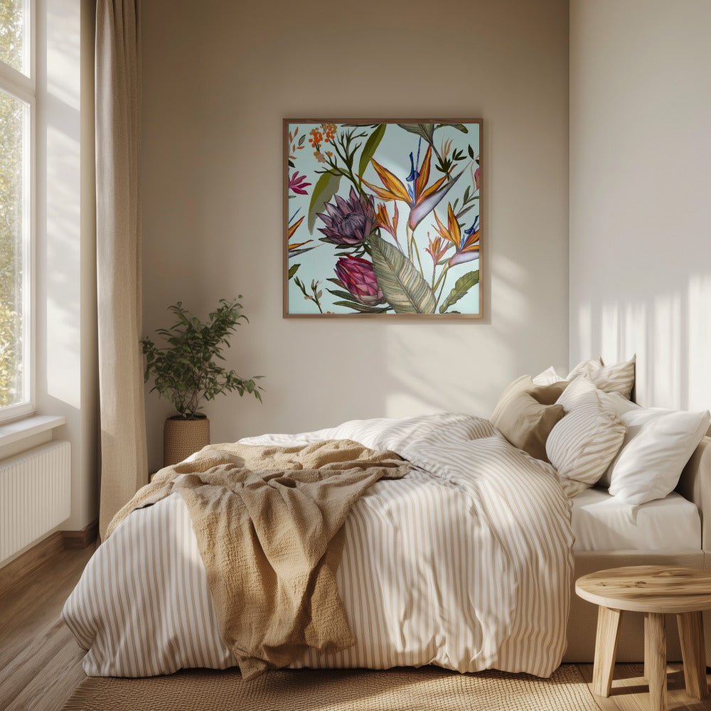 Proteas and Iris | Poster