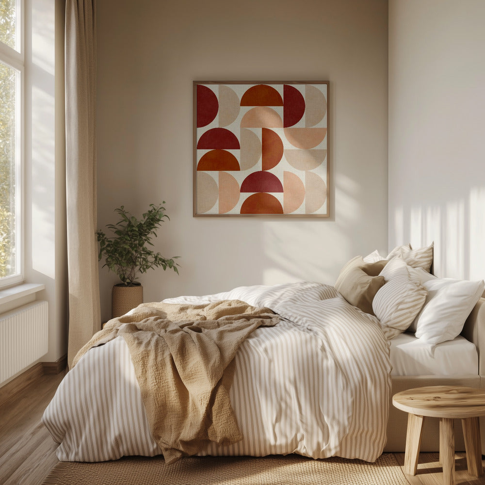 Herbst Mitte des Jahrhunderts Erdfarben 6 | Poster