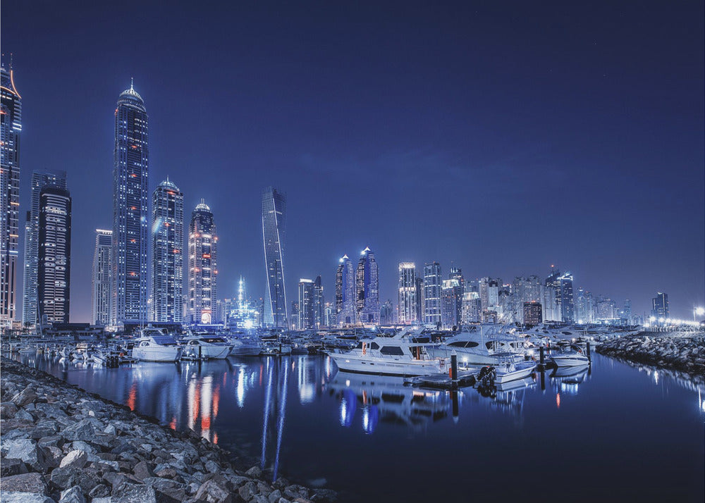 Blå nat | Lærredsbilleder