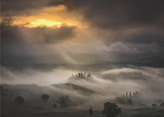 Fale mgły | Fototapeta