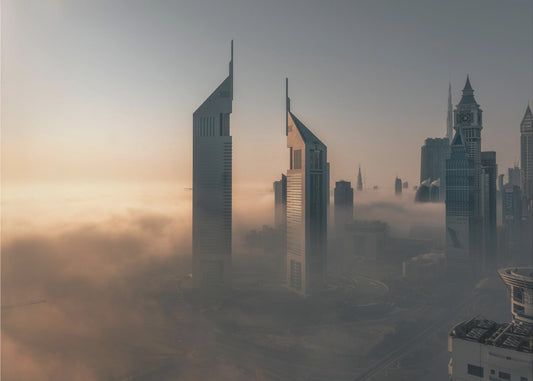 Zamknięcie Miasta Stali z powodu mgły | Wydruki na łótnie