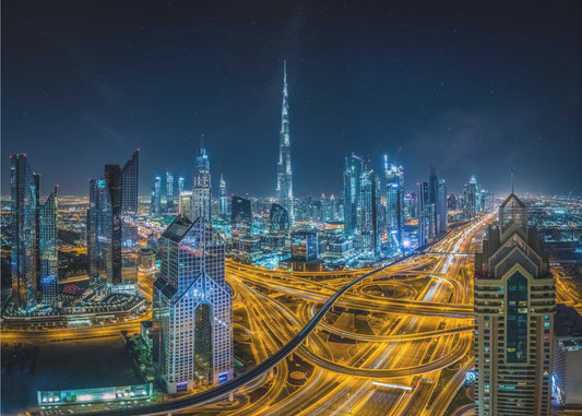 Niebieskie miasto | Wydruki na łótnie