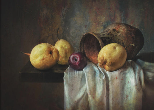 Luonnos päärynöillä | Julisteet - Taidevedokset