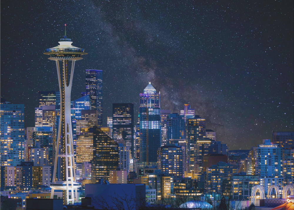 Noche en Seattle | Papel Pintado Fotográfico
