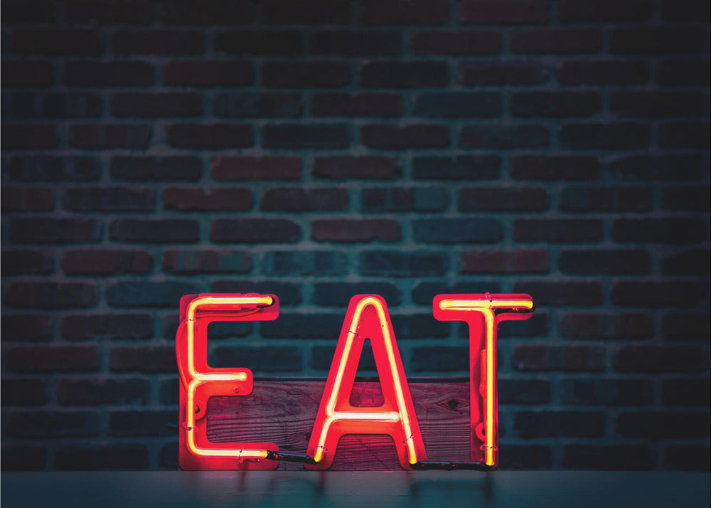 Syö Neonissa | Valokuvatapetit