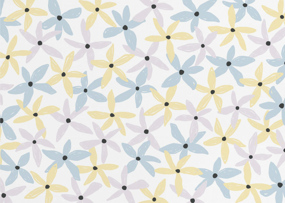 Kolorowe, wesołe kwiaty | Fototapeta