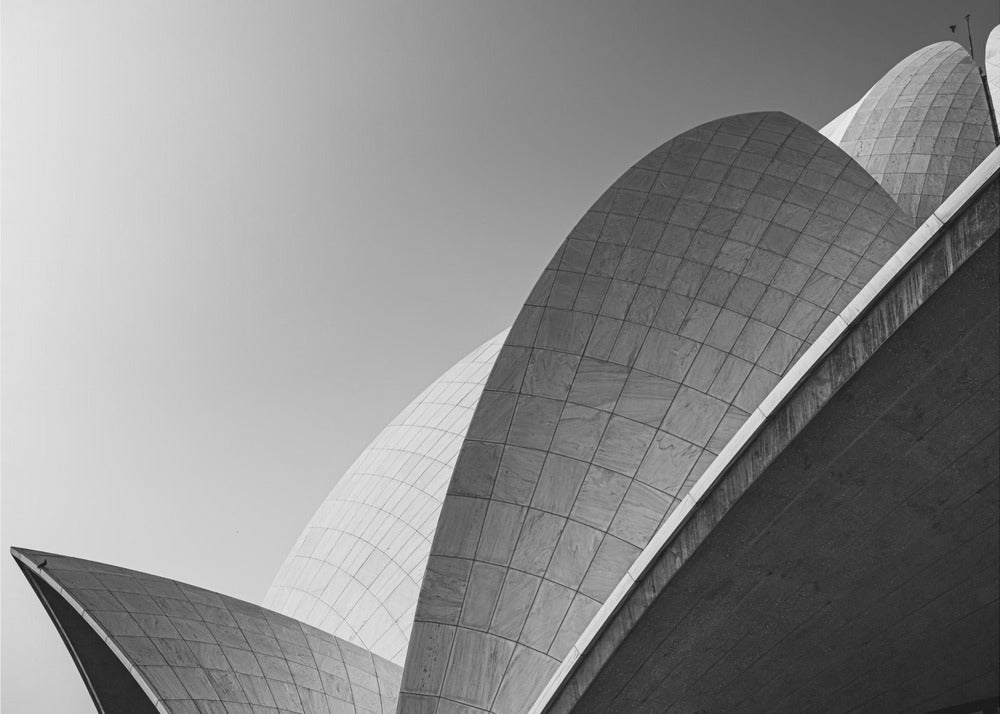 Świątynia Lotosu .. skala szarości | Fototapeta