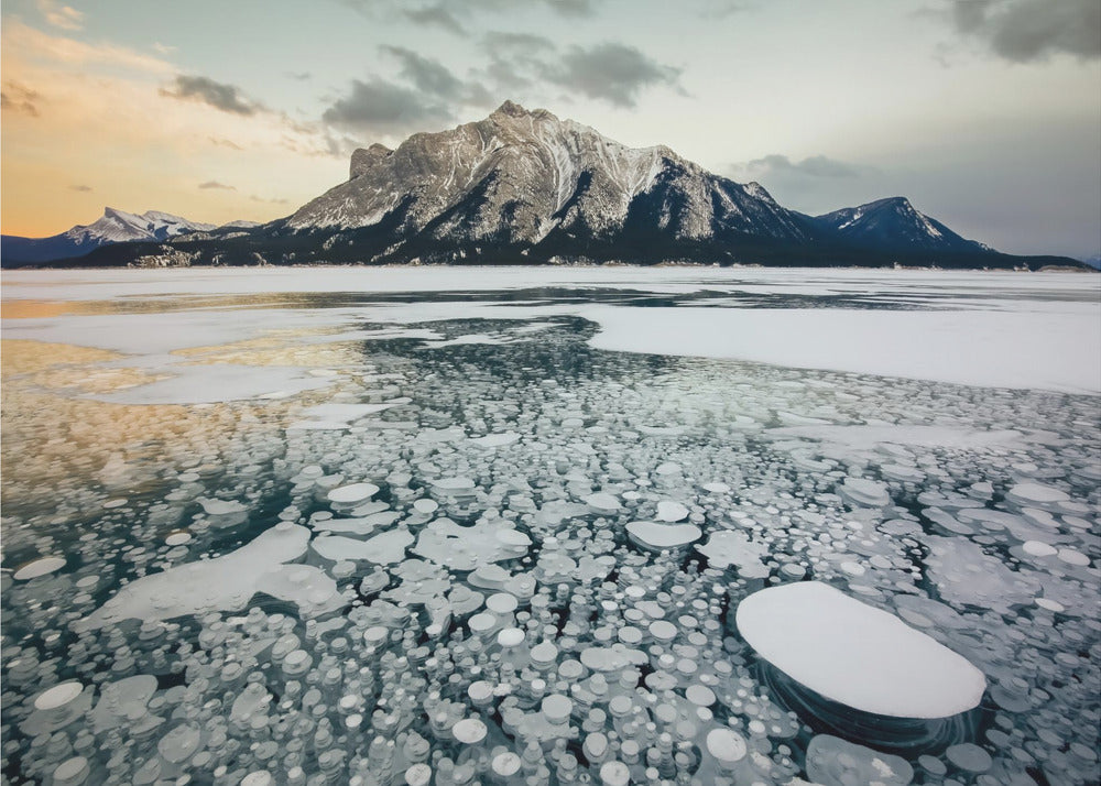 Bubble Laken auringonlasku | Valokuvatapetit