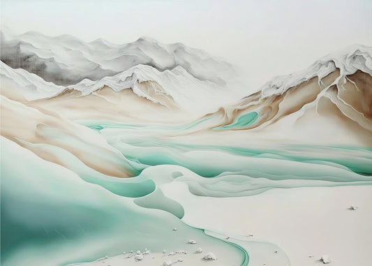 Ruhiger Alpenfluss | Poster