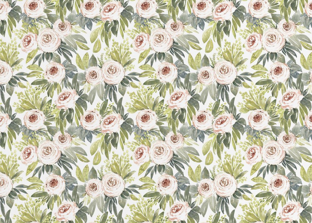 Patrón botánico de acuarela Ananada | Papel Pintado Fotográfico