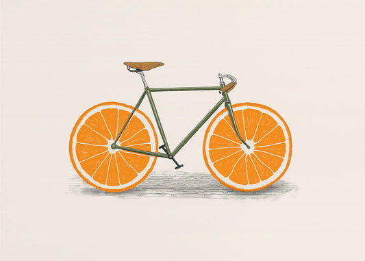 Orange Räder | Poster - Kunstdruck